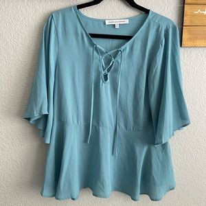 Cupcakes and Cashmere Peplum blouse